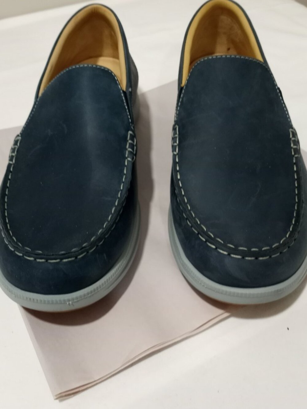 SAMUEL HUBBARD "BLUE SKIES" LEATHER LOAFER MEN'S SIZE 13